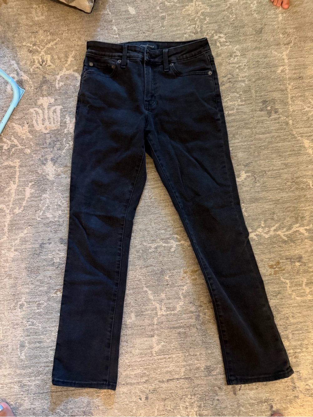 Aeropostale Men’s Black Relaxed Straight Jeans